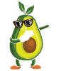 Avocado funny gift fruit