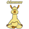 Ohmmm Yoga Alpaca Lama Funny