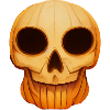 spooktober halloween pumpkin skeleton damage