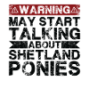 Talk about Shetland ponies