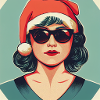 Cool Miss Santa Claus