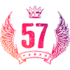 57 Number crown