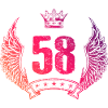 58 Number crown