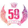 59 Number crown