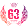 63 Number crown