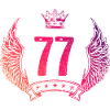 77 Number crown