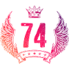 74 Number crown