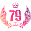 79 Number crown