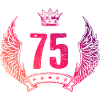 75 Number crown
