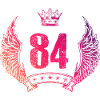 84 Number crown