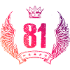 81 Number crown