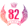 82 Number crown