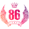 86 Number crown