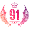 91 Number crown