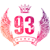 93 Number crown