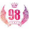 98 Number crown