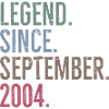 Legend Since September 2004