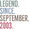 Légende depuis septembre 2003