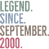 Légende depuis septembre 2000