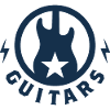 Electric guitars, retro logo