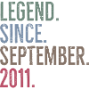 Legend Since September 2011