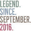 Legend Since September 2016