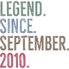 Legend Since September 2010