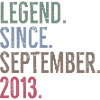 Legend Since September 2013