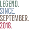 Legend Since September 2018