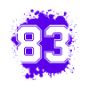 83 Zahl Klecks