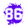 86 Zahl Klecks