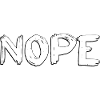 No nope sayings funny design