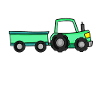 Tracteur avec remorque