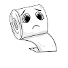 sad toilet paper