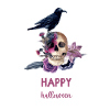 the crow and the skull