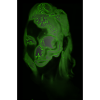 Crâne de fille vert