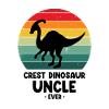 Paleontology Teacher and Parasaurolophus Motif