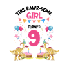Parasaurolophus Girls Design Birthday Party