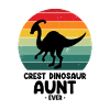 Paleontology Teacher and Parasaurolophus Motif