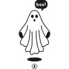 ILLUSTRATION GHOST BOO