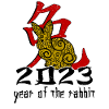 Chinese Rabbit Character New Year