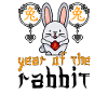 Chinese Rabbit Character New Year