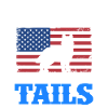 Flag Puppy Tail-wagging dog owner