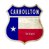 Carrollton Texas Crest Flag Design