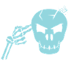Skull head shot