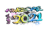 Awesome since 2021 Graffiti Motif