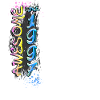 Awesome since 1997 Graffiti Motif