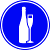 Red wine symbol