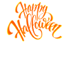 HAPPY HALLOWEEN LETTERING