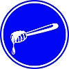 Stick chisel symbol beekeeper